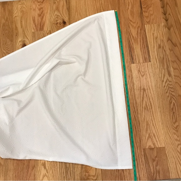 Peri home two (2) panels white window curtain. White on white pattern. - Picture 6 of 12